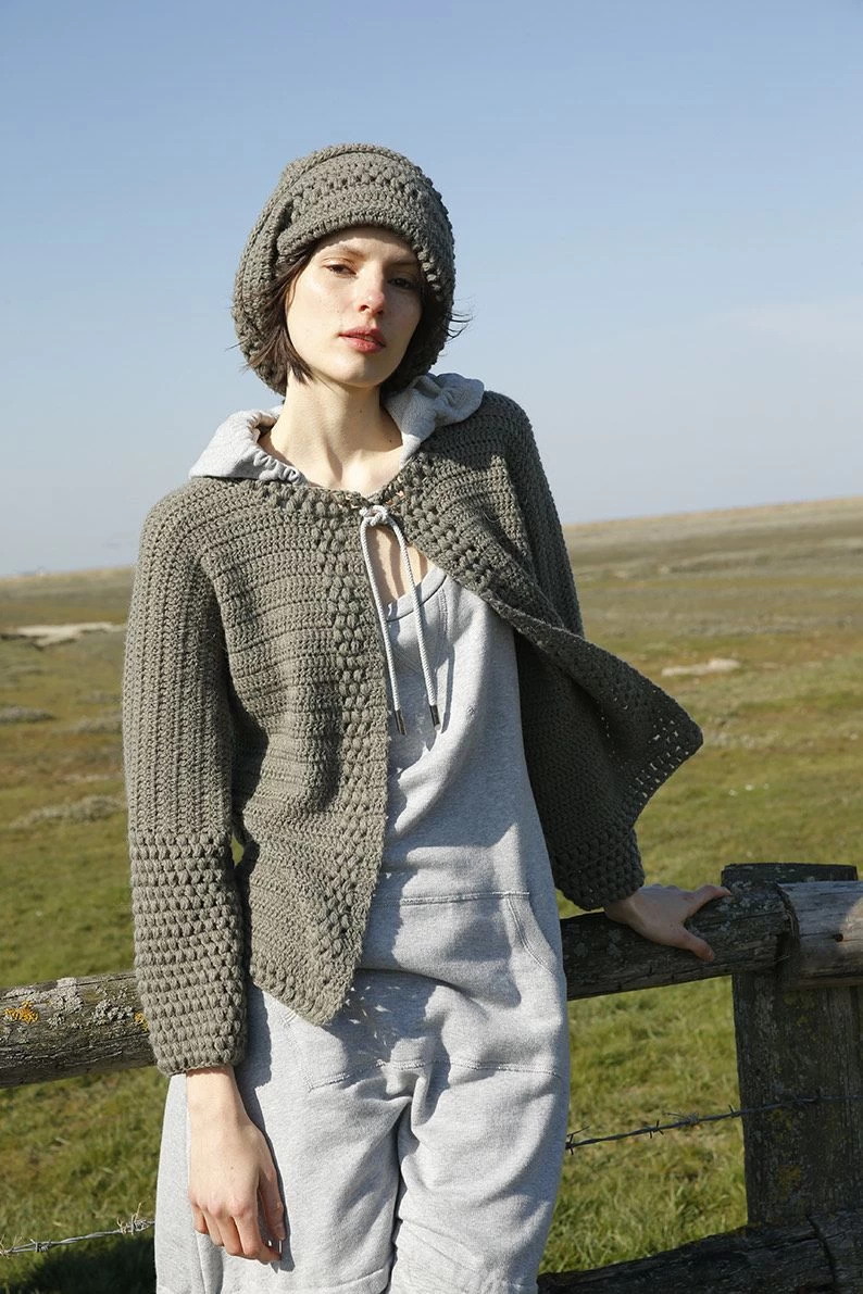 Häkelset "Savanna" Cardigan Und Loop 2 Häkelset "Savanna" Cardigan Und Loop – Bild 2