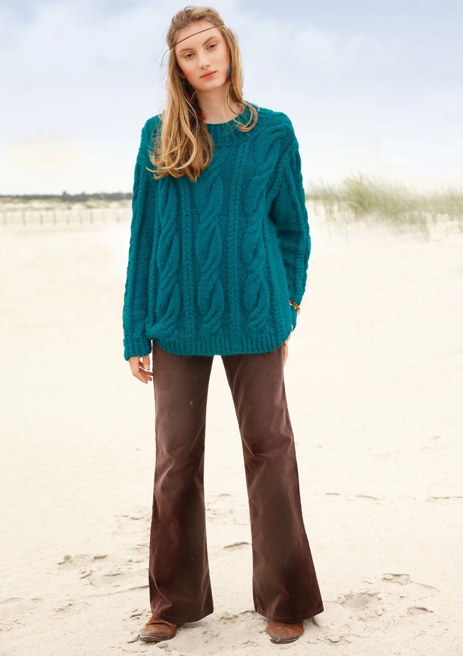 Pullover Mit Dicken Zöpfen 2 Pullover Mit Dicken Zöpfen – Bild 2