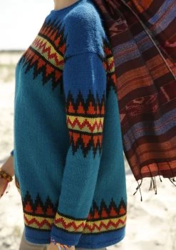 Weiter Pullover Mit Zackenmuster 8 Weiter Pullover Mit Zackenmuster -Strickwaren Geschäft R67M06 e 1280x1280