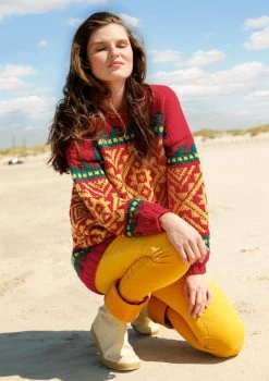 Pullover Mit Jacquardmuster 9 Pullover Mit Jacquardmuster -Strickwaren Geschäft R67M07 a Rebecca Garnpaket knitkit Strickanleitung Strickpullover 1280x1280