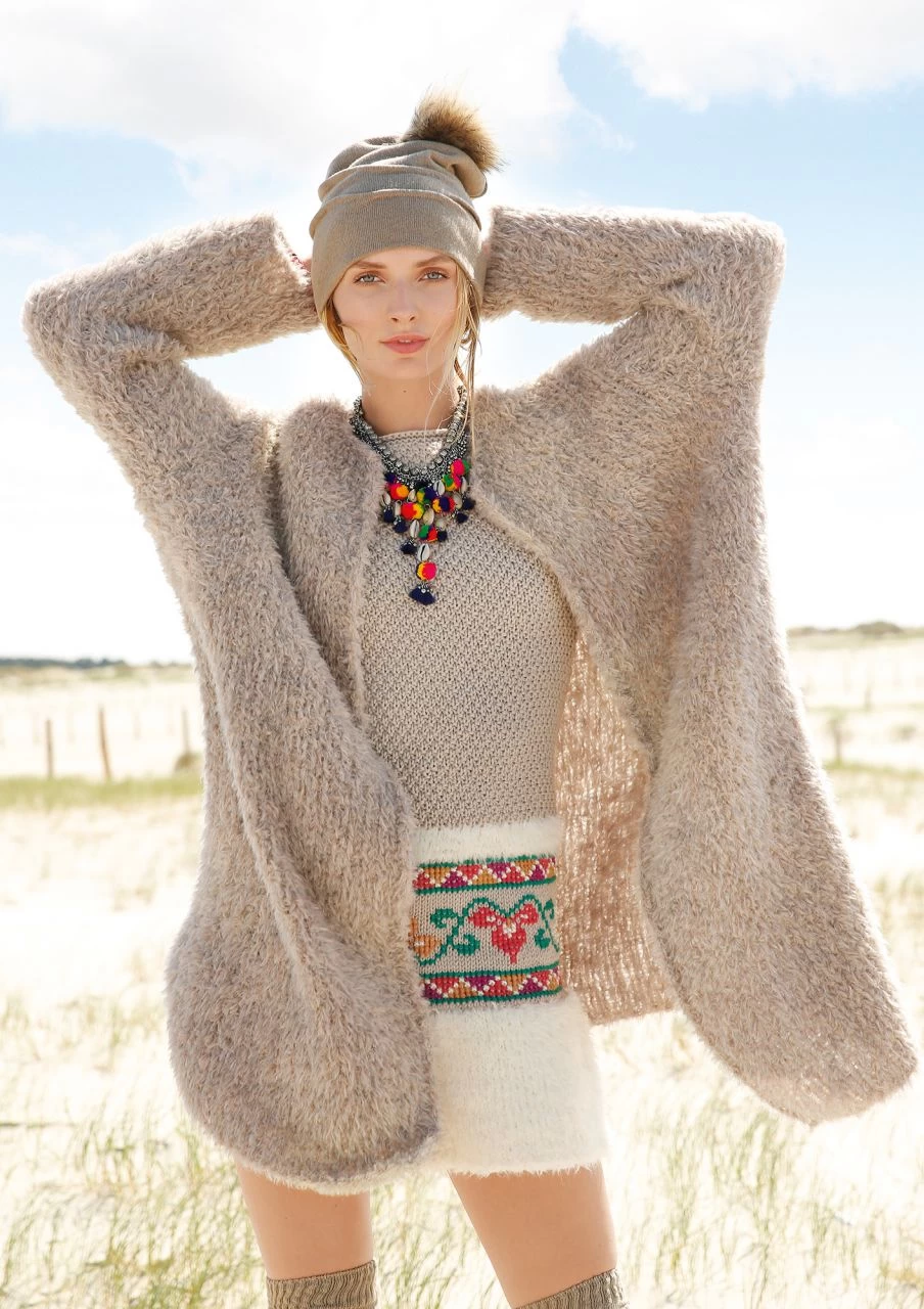 Weiter Plüsch-Mantel 1 Weiter Plüsch-Mantel