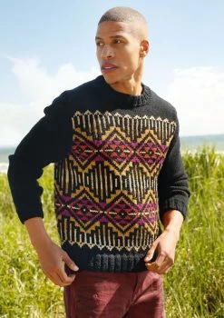 Herrenpullover Mit Jacquardmuster