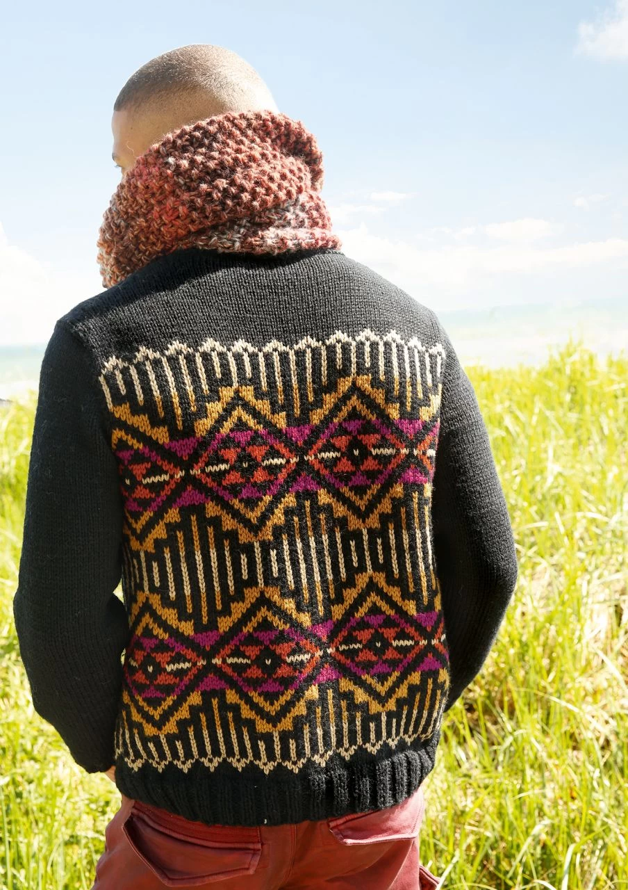 Herrenpullover Mit Jacquardmuster 2 Herrenpullover Mit Jacquardmuster – Bild 2