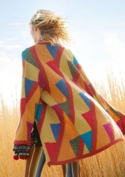 Mantel Mit Dreieck-Muster