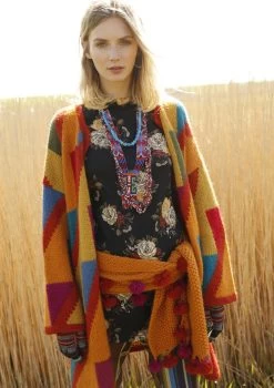 Mantel Mit Dreieck-Muster -Strickwaren Geschäft R67M28 e 1280x1280