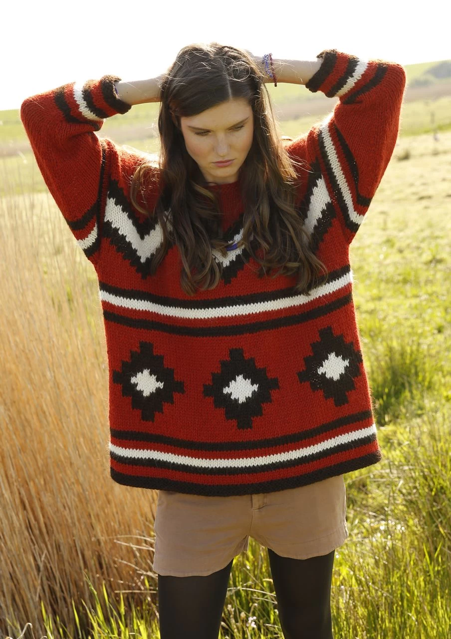 Weiter Alpaka Pullover 3 Weiter Alpaka Pullover – Bild 3