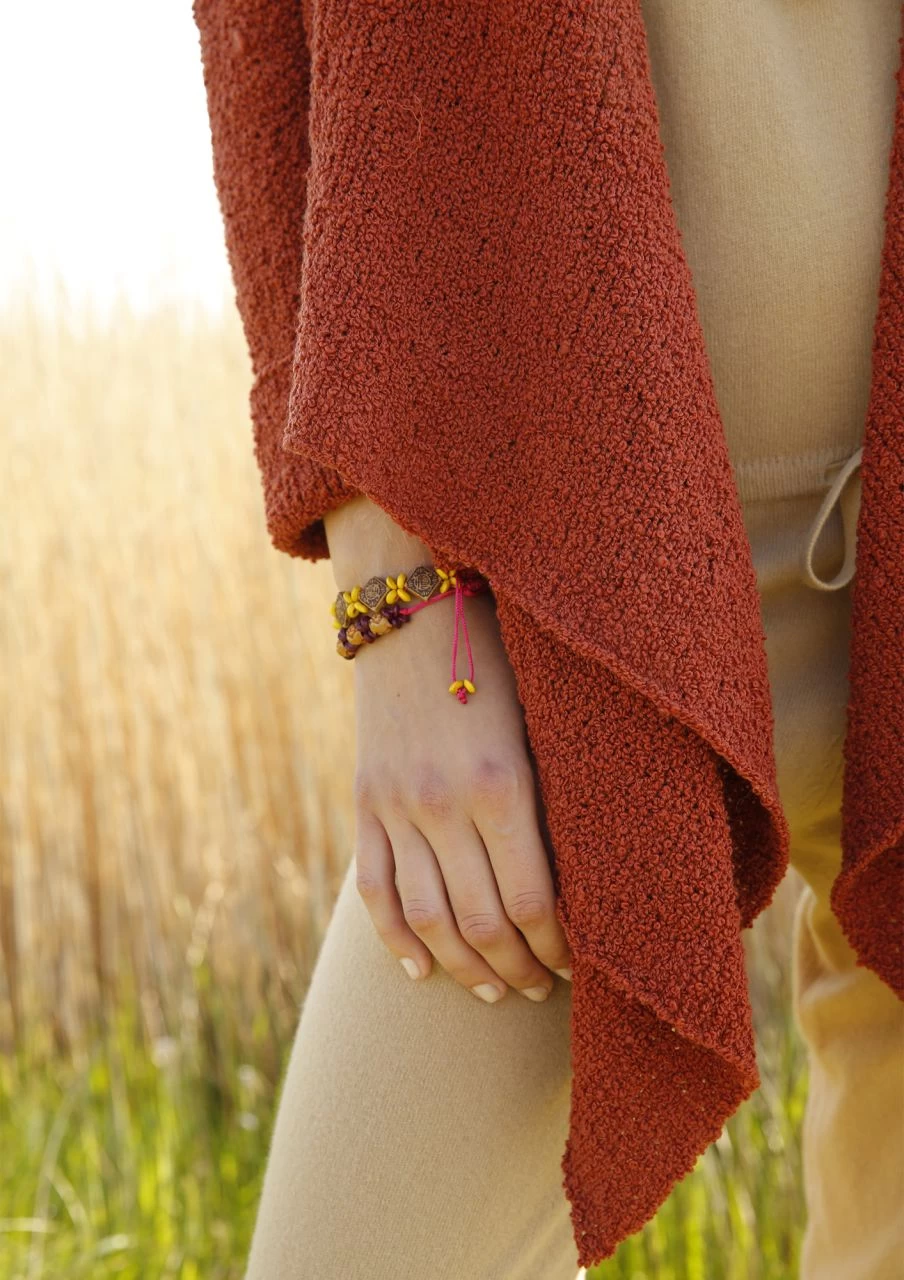 Quer Gestrickte Bouclé-Jacke 2 Quer Gestrickte Bouclé-Jacke – Bild 2