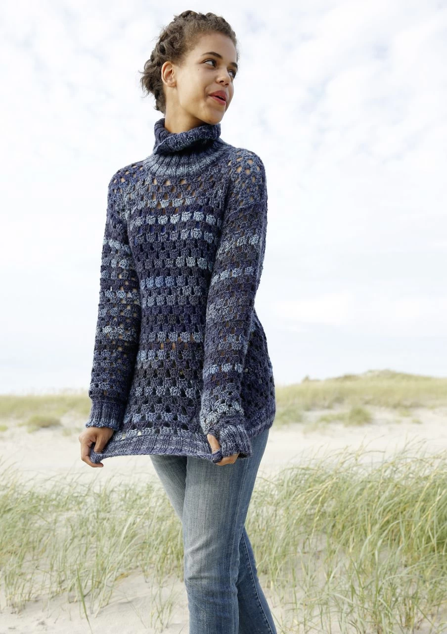 Gehäkelter Pullover 2 Gehäkelter Pullover – Bild 2