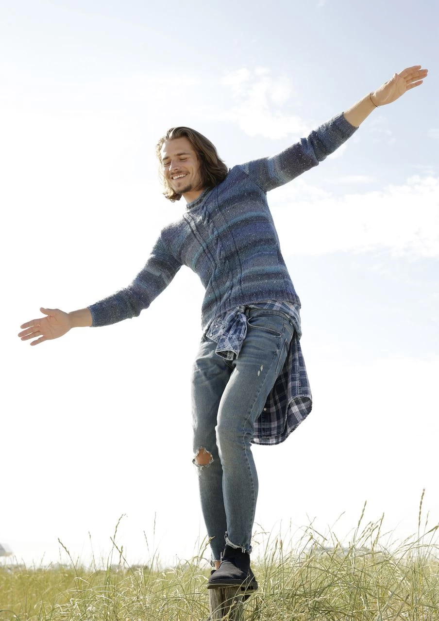 Herrenpullover Mit Zopf 5 Herrenpullover Mit Zopf – Bild 5