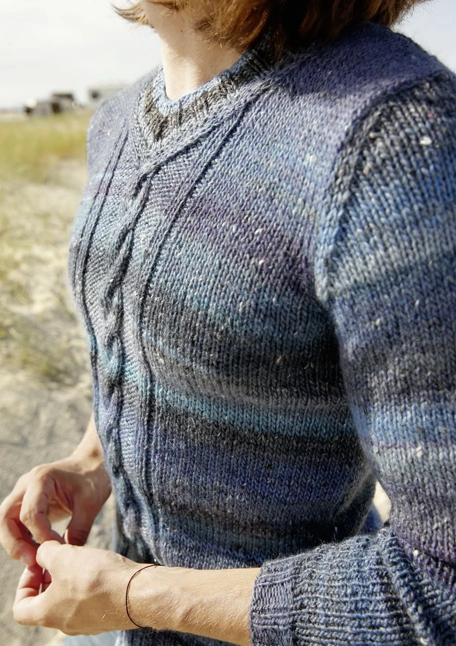 Herrenpullover Mit Zopf 2 Herrenpullover Mit Zopf – Bild 2