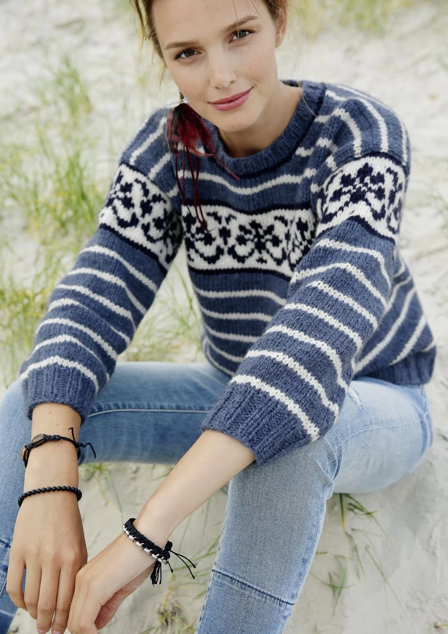 Pullover Mit Streifen 4 Pullover Mit Streifen – Bild 4