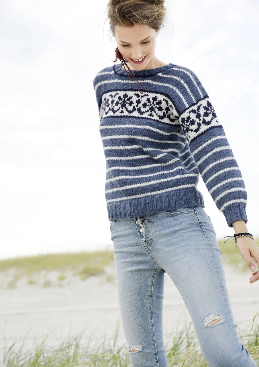 Pullover Mit Streifen 3 Pullover Mit Streifen – Bild 3