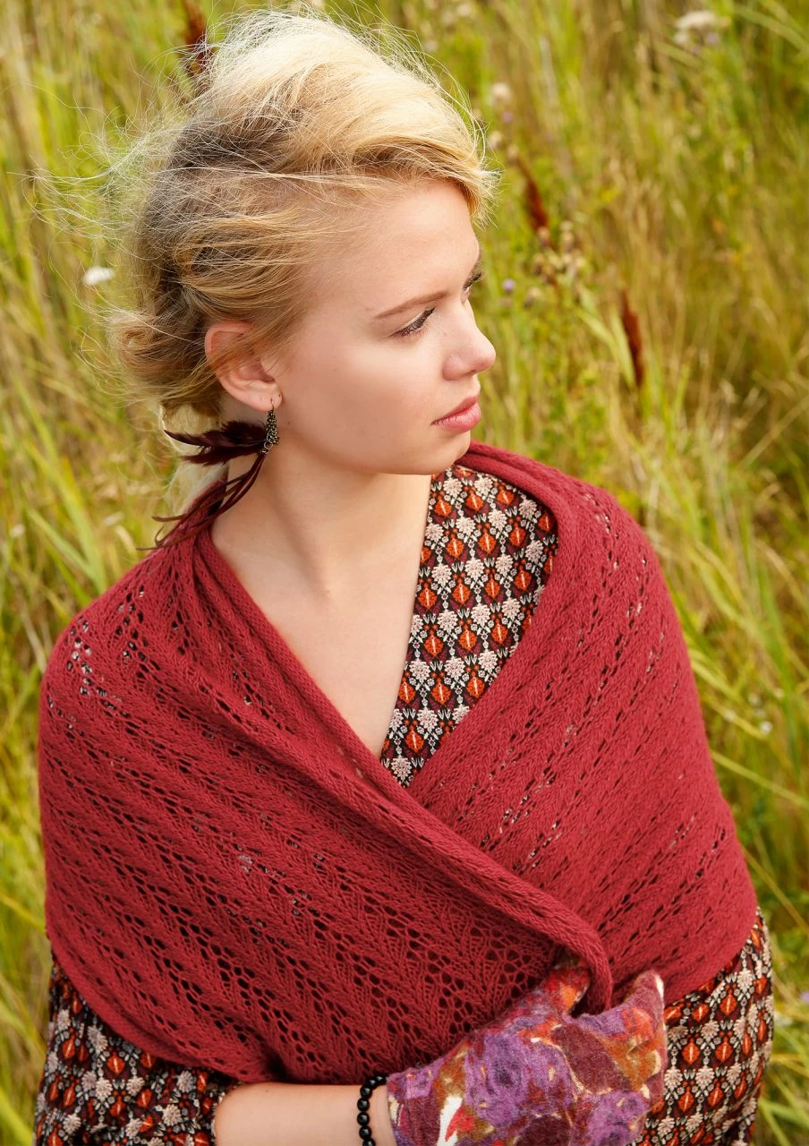 Schal Mit Lochmuster 1 Schal Mit Lochmuster