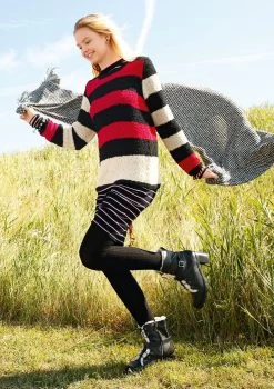 Pullover Mit Blockstreifen