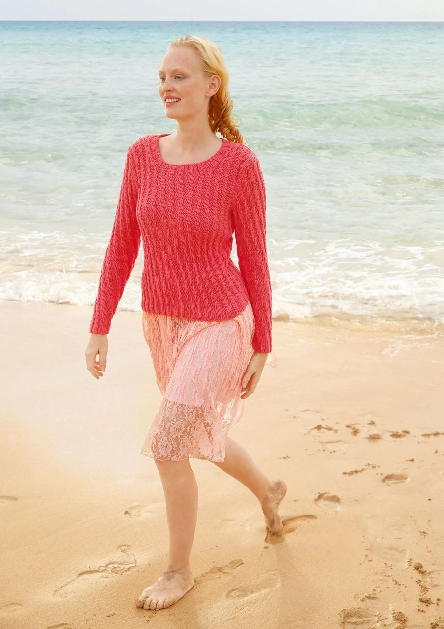 Pullover Mit Versetzten Rippen 2 Pullover Mit Versetzten Rippen – Bild 2