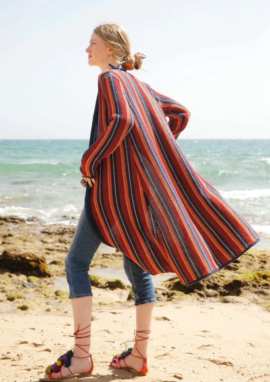 Längsgestreifter Mantel 4 Längsgestreifter Mantel – Bild 4