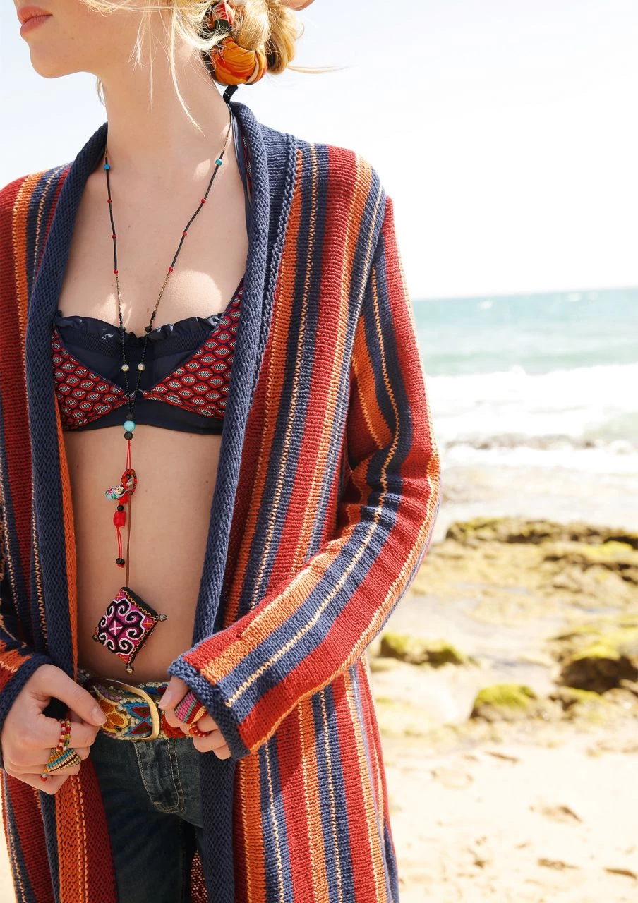 Längsgestreifter Mantel 2 Längsgestreifter Mantel – Bild 2