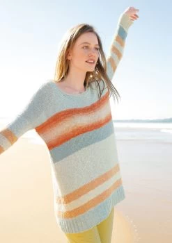 Weiter Pullover Mit Blockstreifen -Strickwaren Geschäft R70M18 b 1280x1280