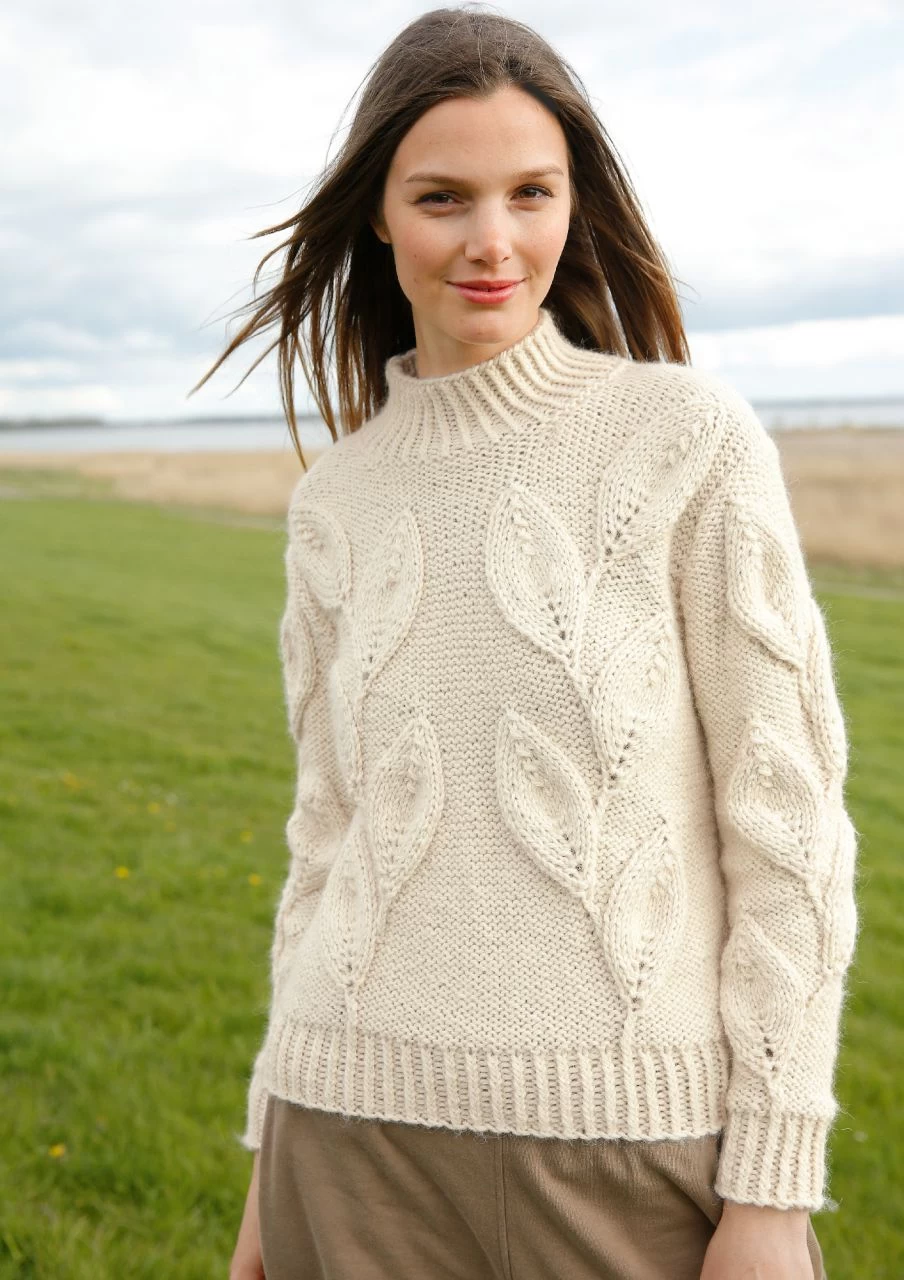 Pullover Mit Blattmuster 6 Pullover Mit Blattmuster – Bild 6