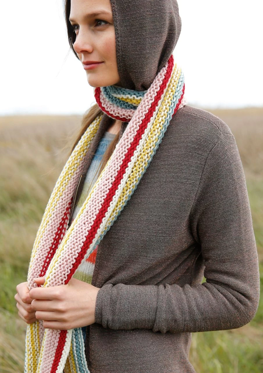 Quergestrickter Schal 2 Quergestrickter Schal – Bild 2