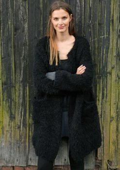 Weiter Plüsch Mantel