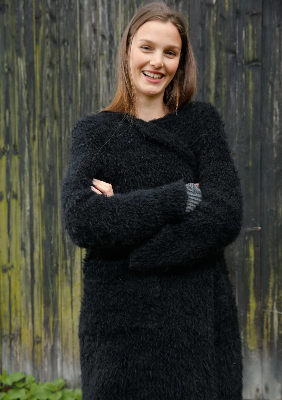 Weiter Plüsch Mantel 4 Weiter Plüsch Mantel – Bild 4