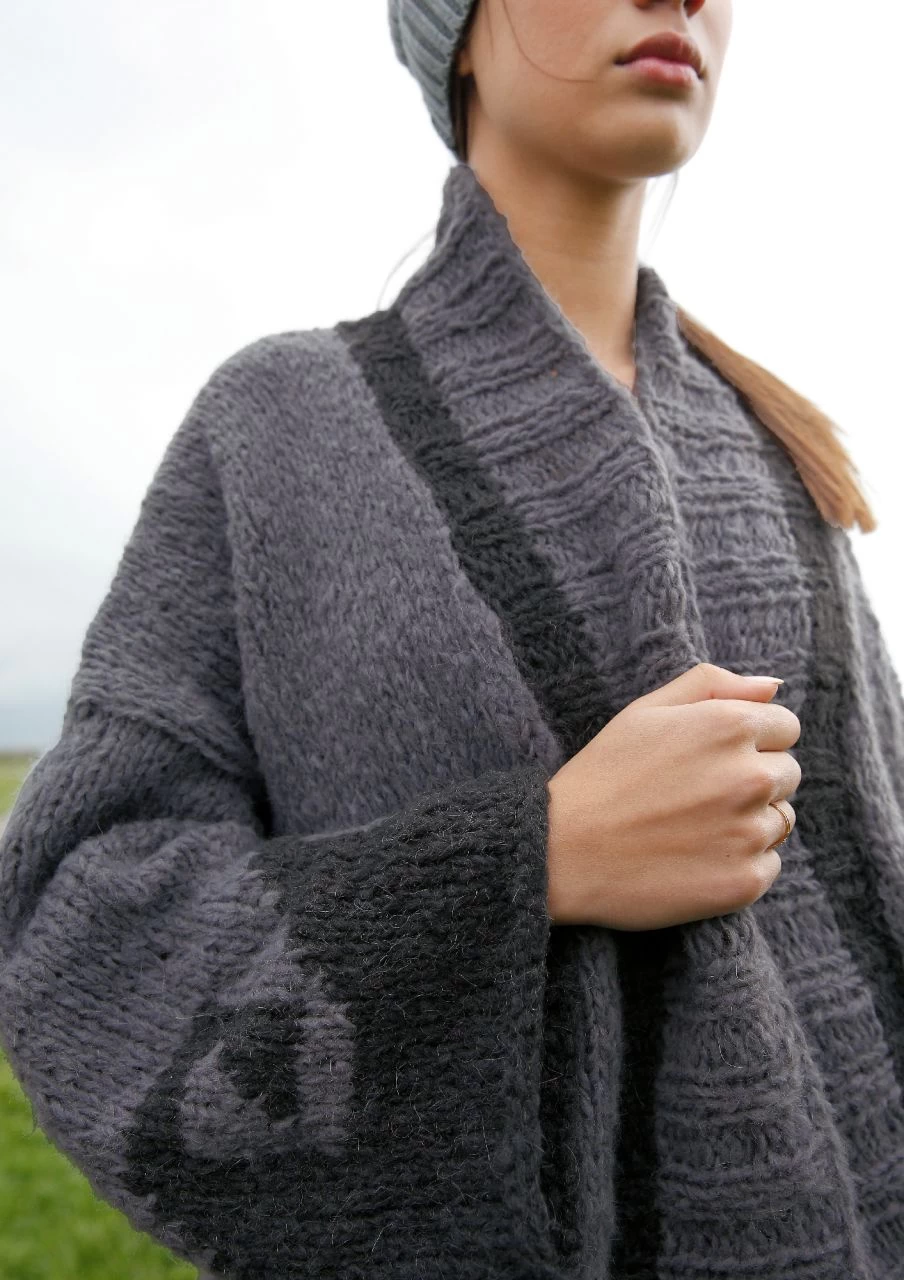 Weiter Jacke Mit Mäander 6 Weiter Jacke Mit Mäander – Bild 6