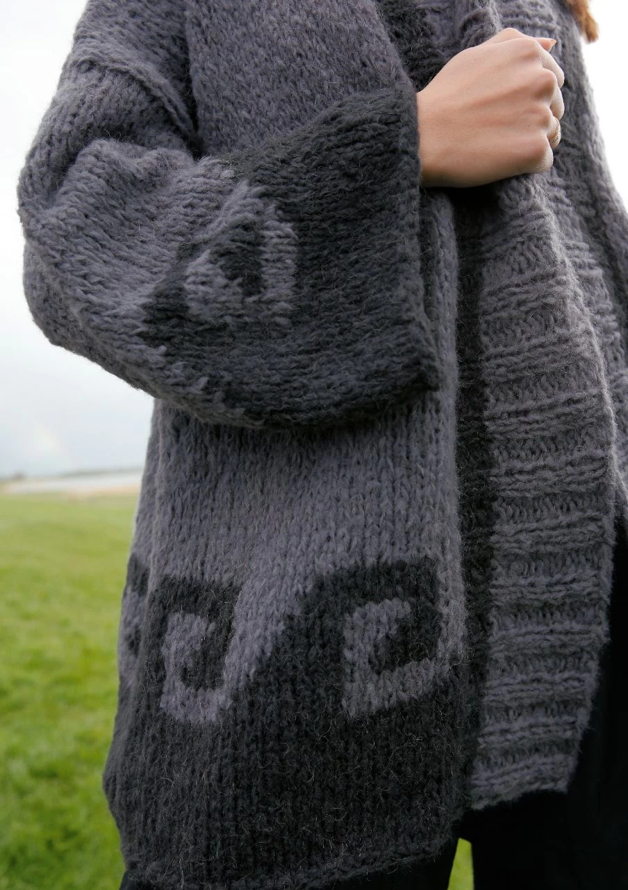 Weiter Jacke Mit Mäander 5 Weiter Jacke Mit Mäander – Bild 5