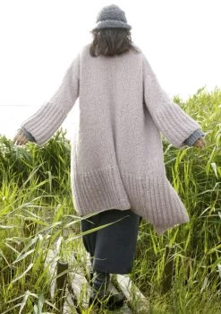 Weiter Mantel Mit Schalkragen