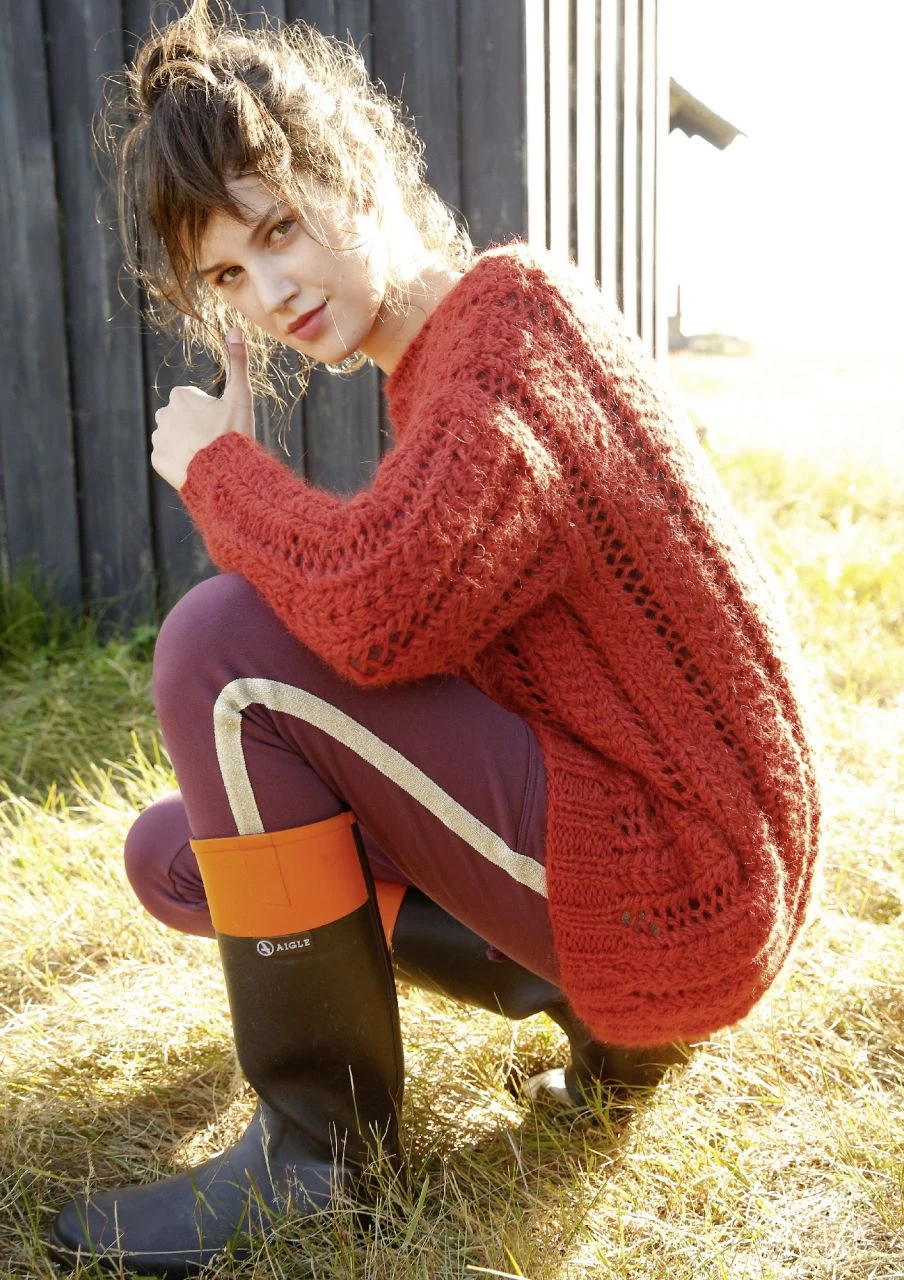 Pullover Mit Rippenmuster 2 Pullover Mit Rippenmuster – Bild 2