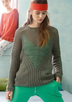 Pullover Mit Lochmusterpasse