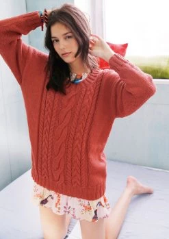 Pullover Mit Zöpfen 10 Pullover Mit Zöpfen -Strickwaren Geschäft R73M13 e 1280x1280