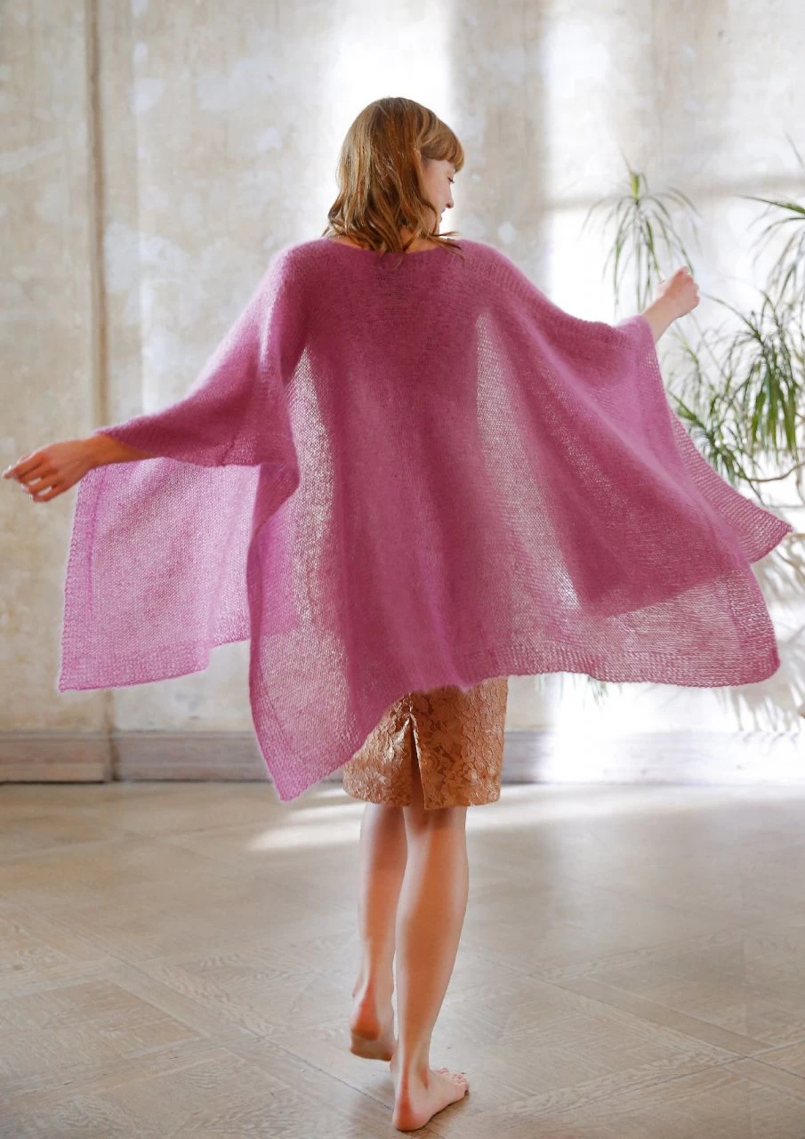 Mohair-Poncho 1 Mohair-Poncho