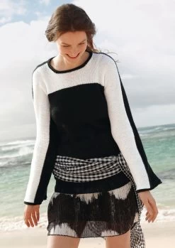 Pullover In Schwarz-Weiß 9 Pullover In Schwarz-Weiß -Strickwaren Geschäft R74M33 a Pullover in Schwarz Weiss 1280x1280