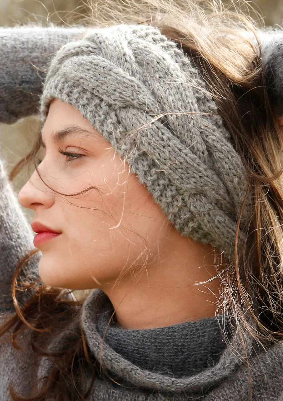 Stirnband Mit Zopfmuster 3 Stirnband Mit Zopfmuster – Bild 3