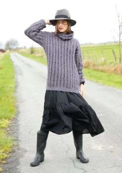 Pulli Mit Lochmuster-Rippen