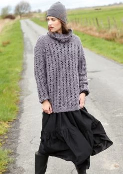 Pulli Mit Lochmuster-Rippen -Strickwaren Geschäft R75M06 b 1280x1280