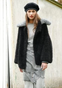 Schwarze Plüschjacke 8 Schwarze Plüschjacke -Strickwaren Geschäft R75M16 b 1280x1280