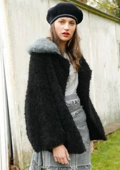 Schwarze Plüschjacke 10 Schwarze Plüschjacke -Strickwaren Geschäft R75M16 c 1280x1280