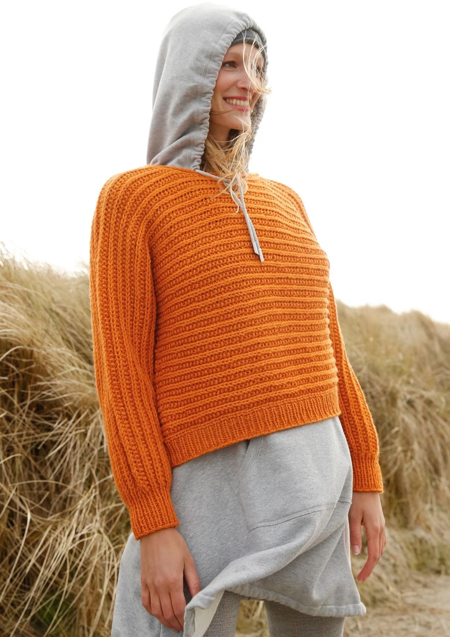 Quer Gestrickter Pullover 6 Quer Gestrickter Pullover – Bild 6