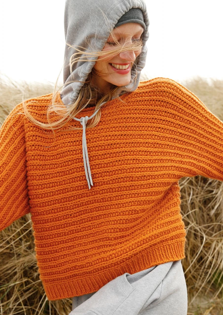 Quer Gestrickter Pullover 5 Quer Gestrickter Pullover – Bild 5