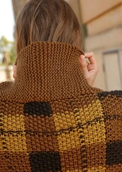 Karierter Mantel Im Perlmuster -Strickwaren Geschäft R76M03 d 1280x1280