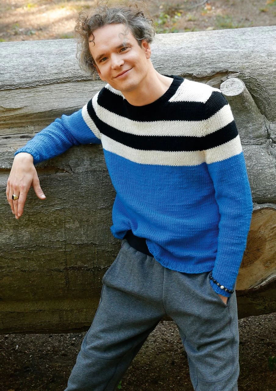 Herrenpullover Mit Streifen 3 Herrenpullover Mit Streifen – Bild 3