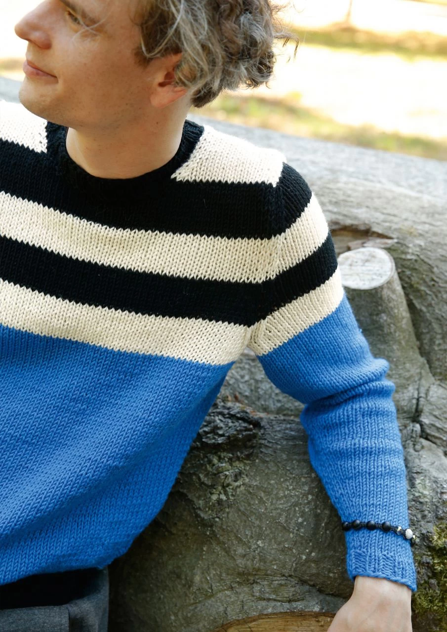 Herrenpullover Mit Streifen 4 Herrenpullover Mit Streifen – Bild 4