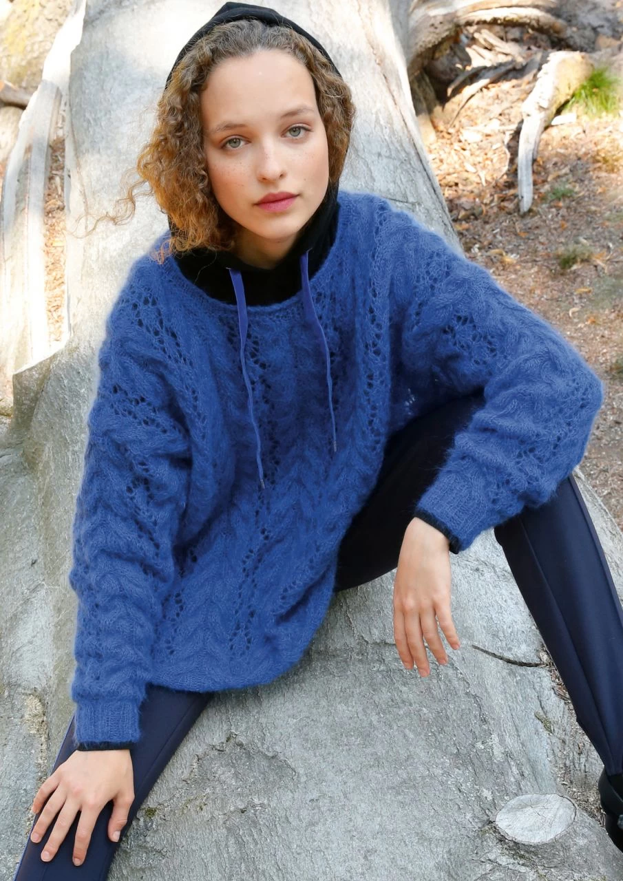 Weiter Mohair-Pullover 2 Weiter Mohair-Pullover – Bild 2