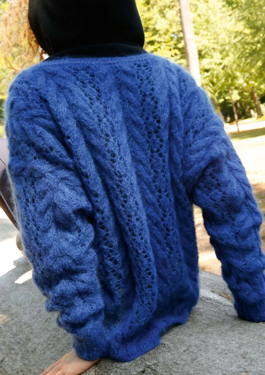 Weiter Mohair-Pullover 3 Weiter Mohair-Pullover – Bild 3