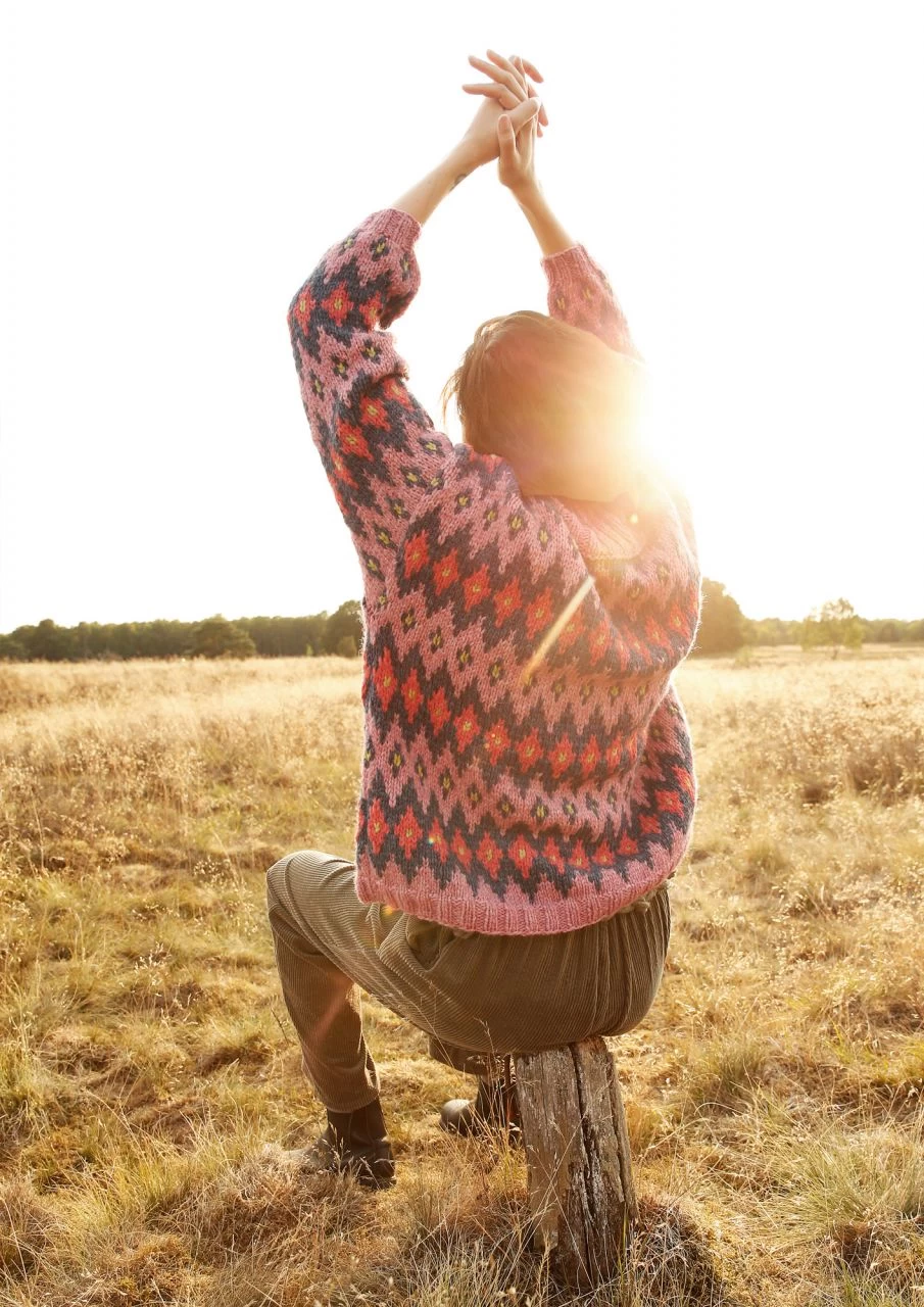 Weiter Jacquard-Pullover 6 Weiter Jacquard-Pullover – Bild 6