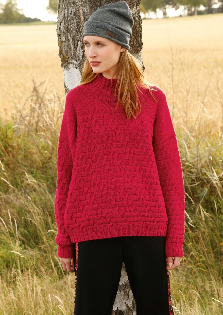 Pulli Mit Diagonalzöpfen 6 Pulli Mit Diagonalzöpfen – Bild 6