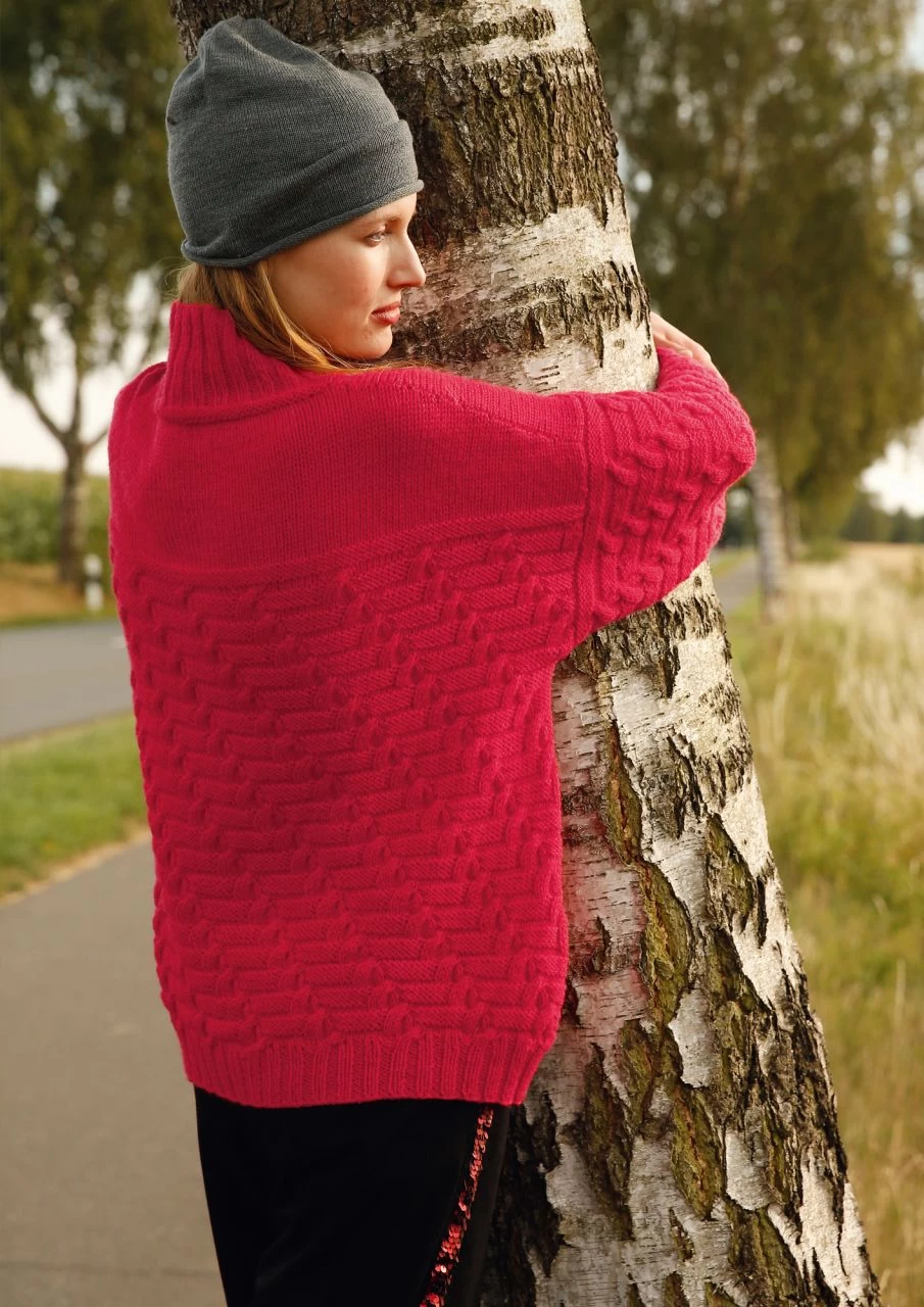 Pulli Mit Diagonalzöpfen 2 Pulli Mit Diagonalzöpfen – Bild 2