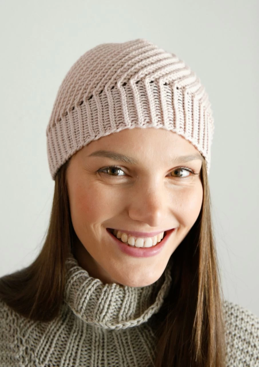 Diagonal Gerippte Mütze 5 Diagonal Gerippte Mütze – Bild 5